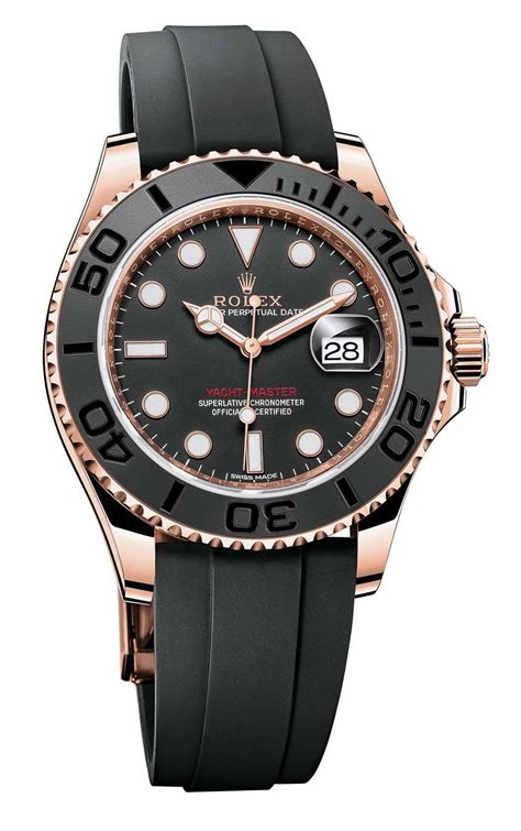 rolex yacht master 116655 strap option|rolex gold yacht master price.